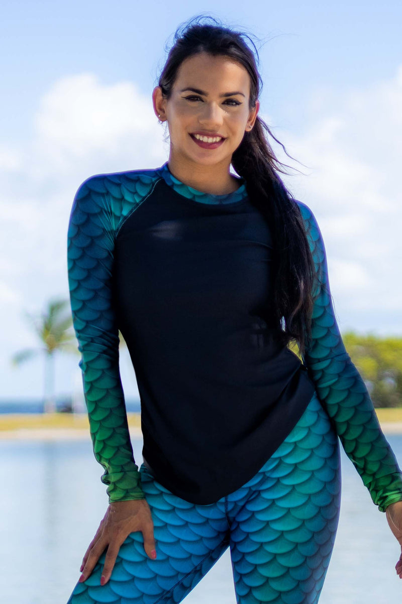 Rash Guard Swimsuit - Mermaid Lagoon