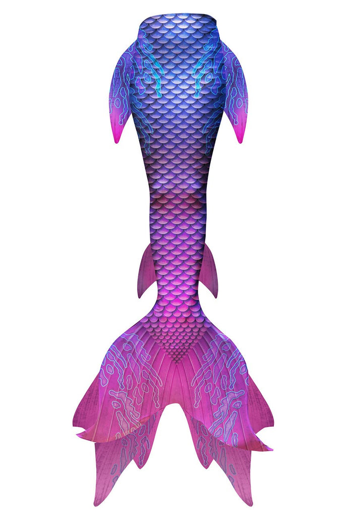 Lahaina Eco-DiveTail purple pink with turquoise mermaid tail