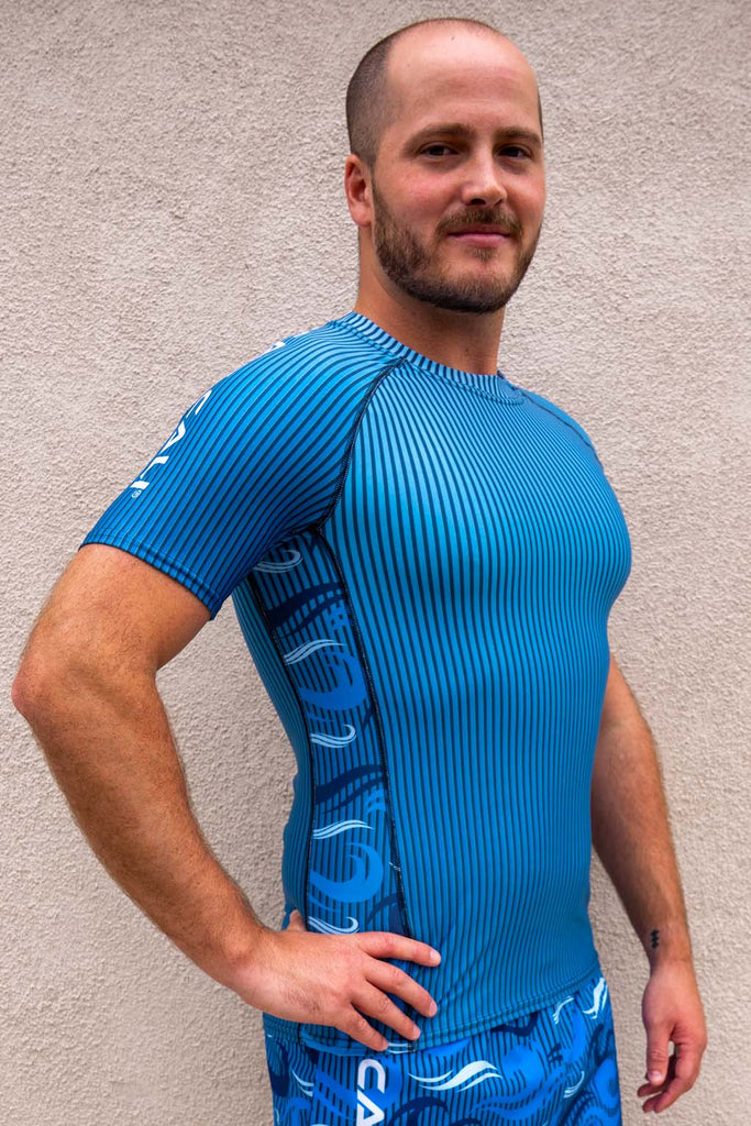 Ocean Camo Men's Rash Guard