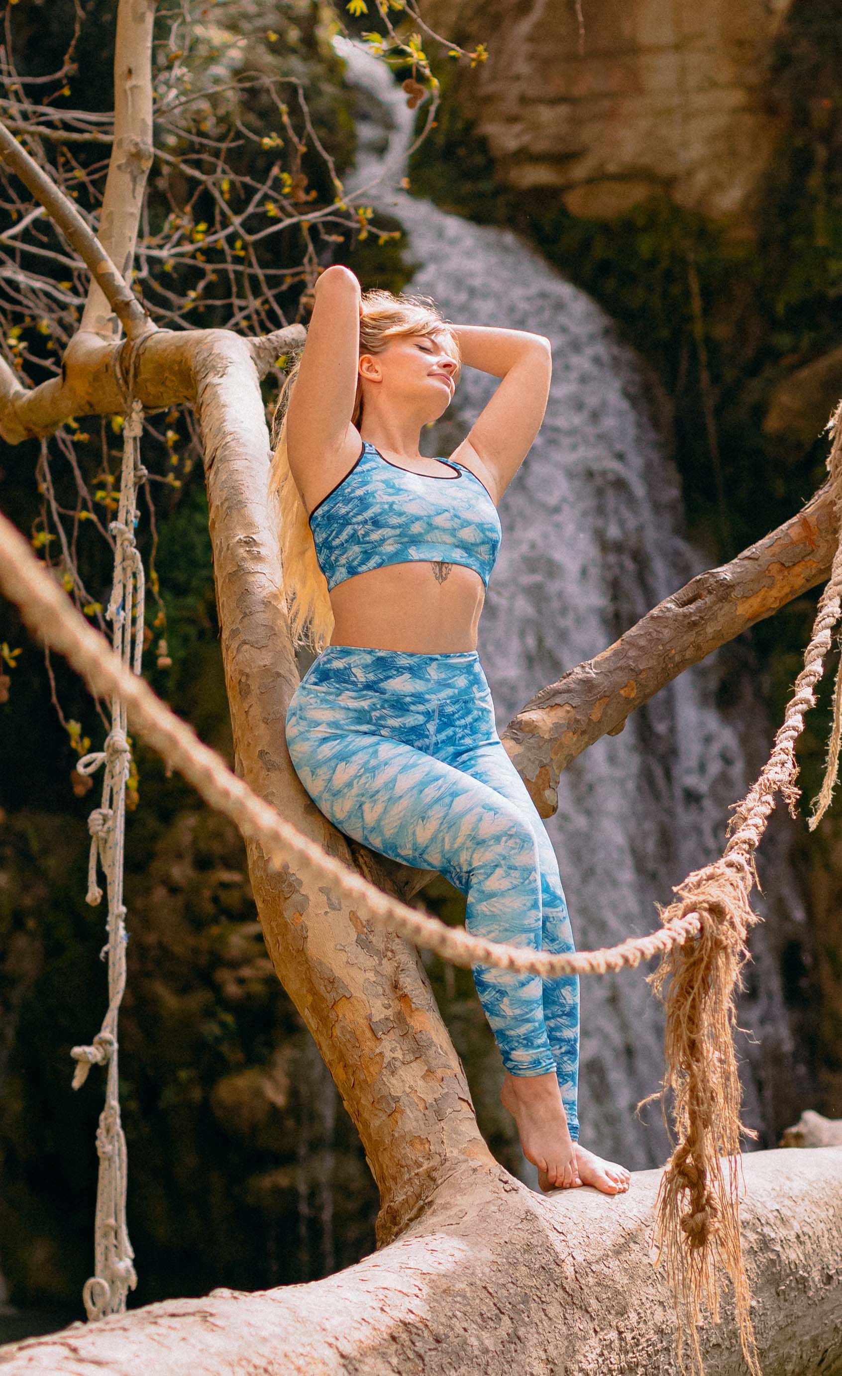 Lindsay Rapp Mermaid Scale Yoga Leggings