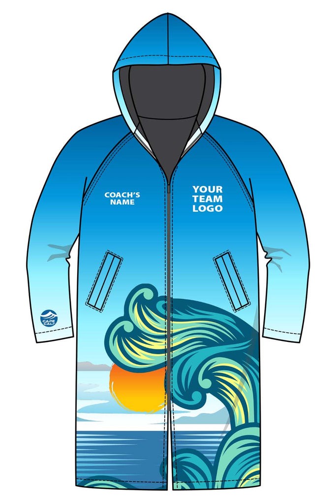 Custom Wave Ombre HydraLite Parka with Your Logo