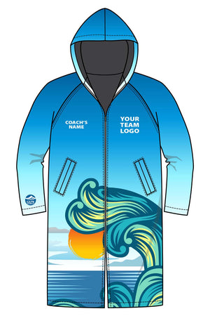 Custom Wave Ombre HydraLite Parka with Your Logo