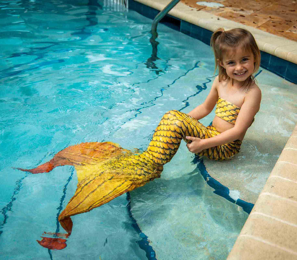 Kids Mermaid LunaTail de Cape Cali - Treasure Gold