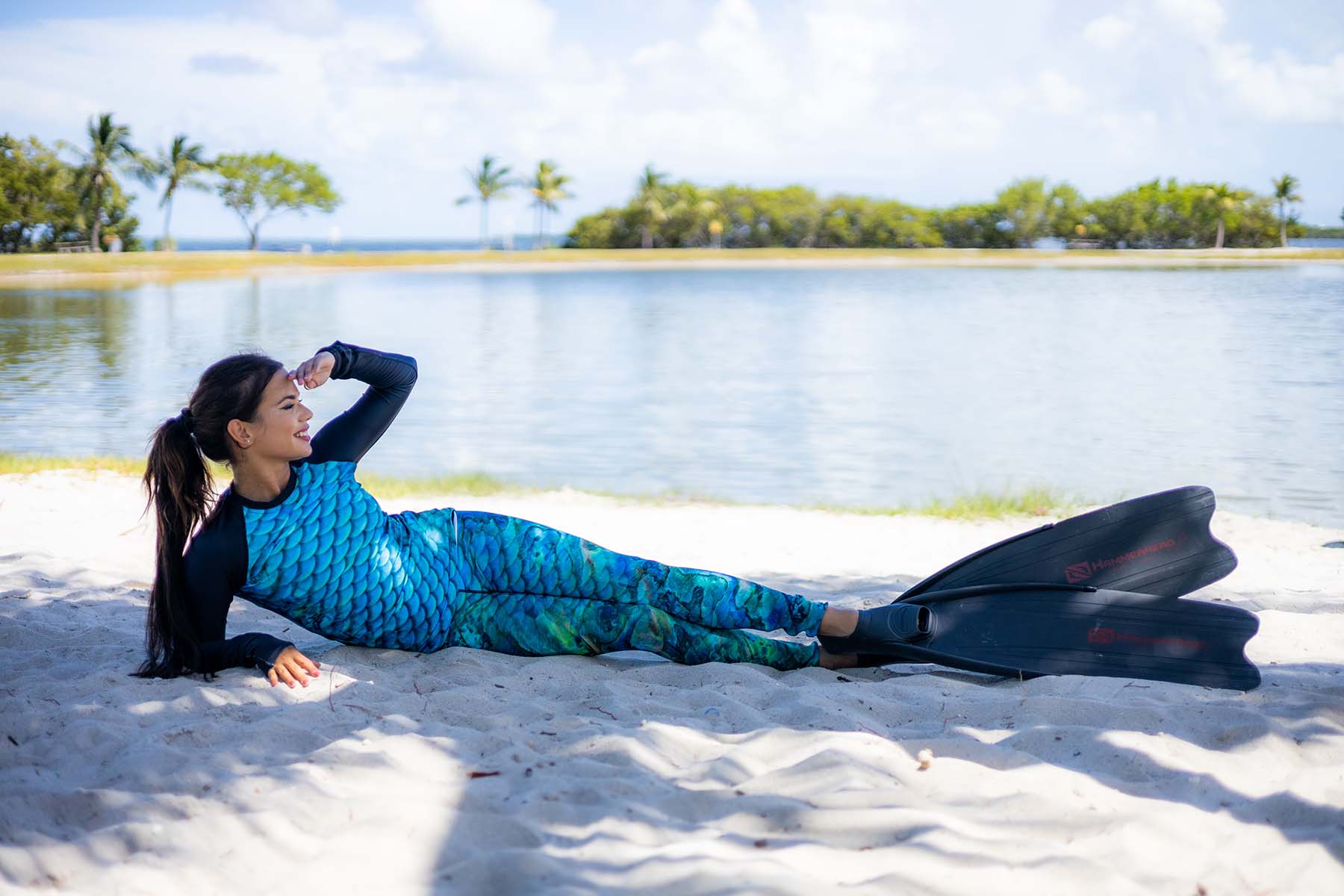 Mermaid Elle's Miami Mermaid Rash Guard by Cape Cali