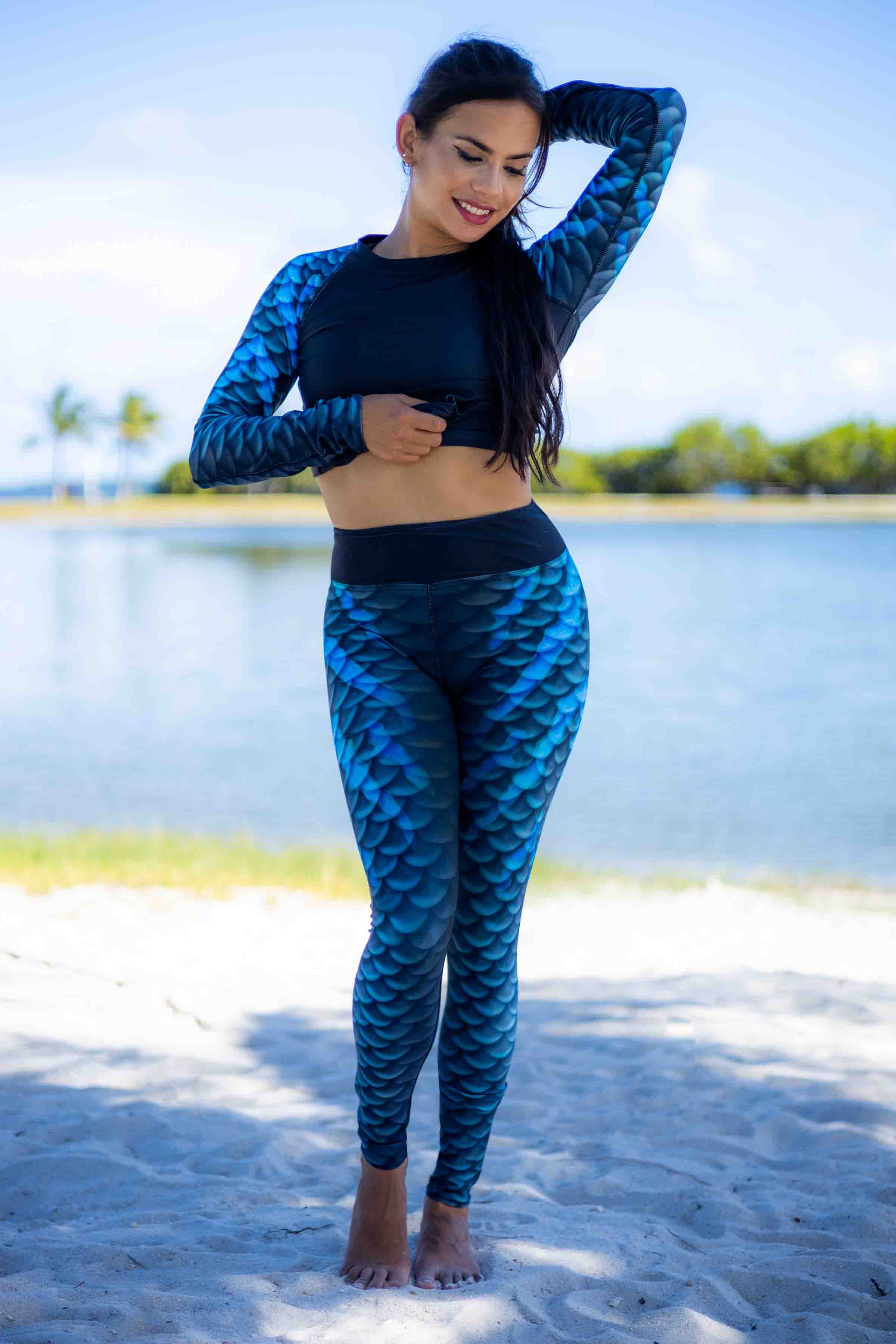 Women's mermaid leggings - Black – coco on the go