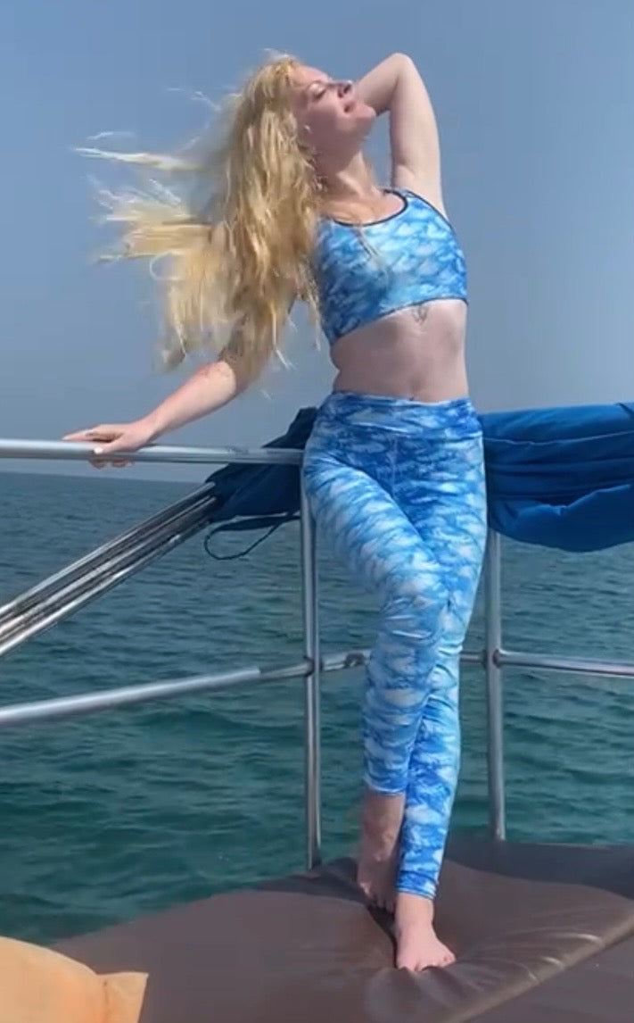 Lindsay Rapp Mermaid Scale Yoga Top
