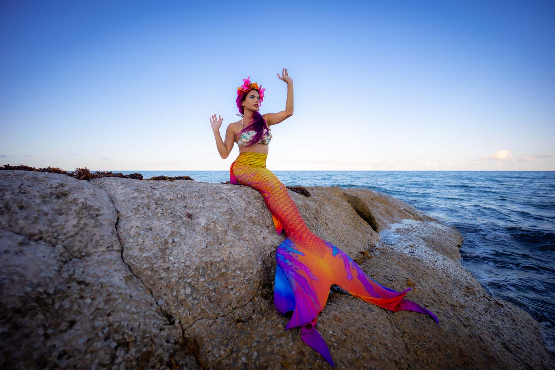 Halloween Mimosa Mermaid DiveTail by Cape Cali
