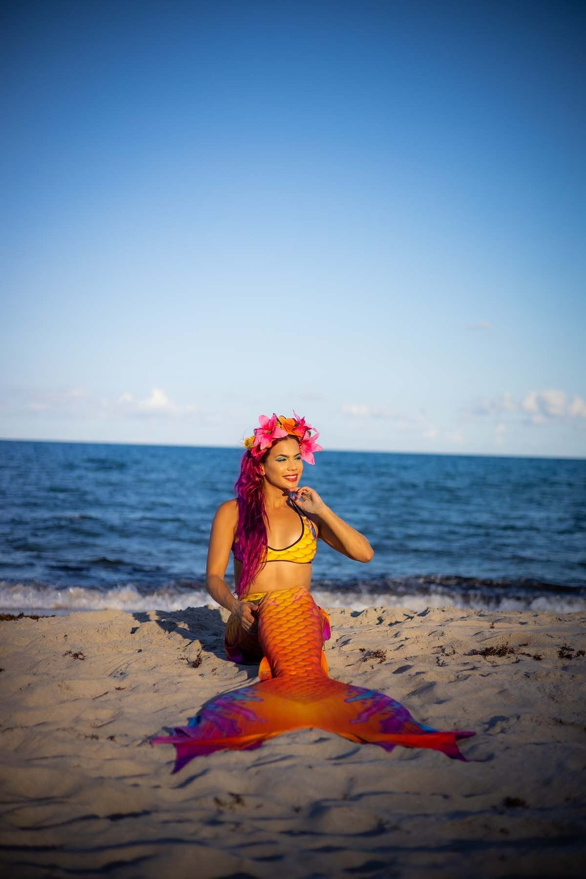Halloween Mimosa Mermaid DiveTail by Cape Cali