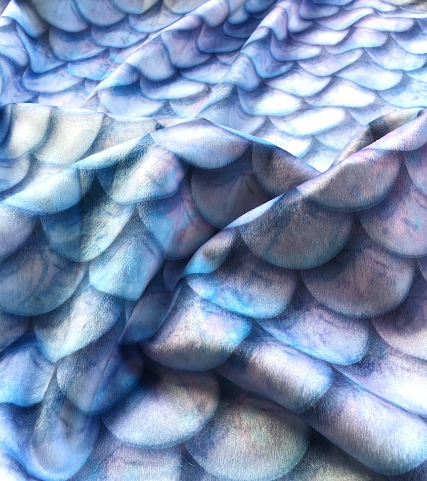 Sherpa Throw Mermaid Blanket - Opal Scales