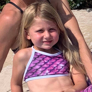 Kids Mermaid Surf Bikini by Cape Cali - Pink Gem