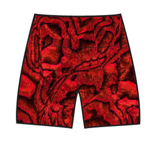 Red Abalone Yoga Shorts by Cape Cali