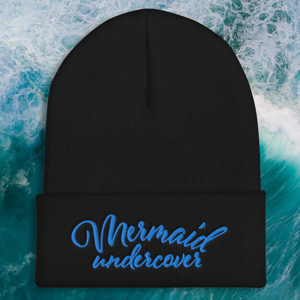 Mermaid Undercover Embroidered Beanie - Cape Cali
