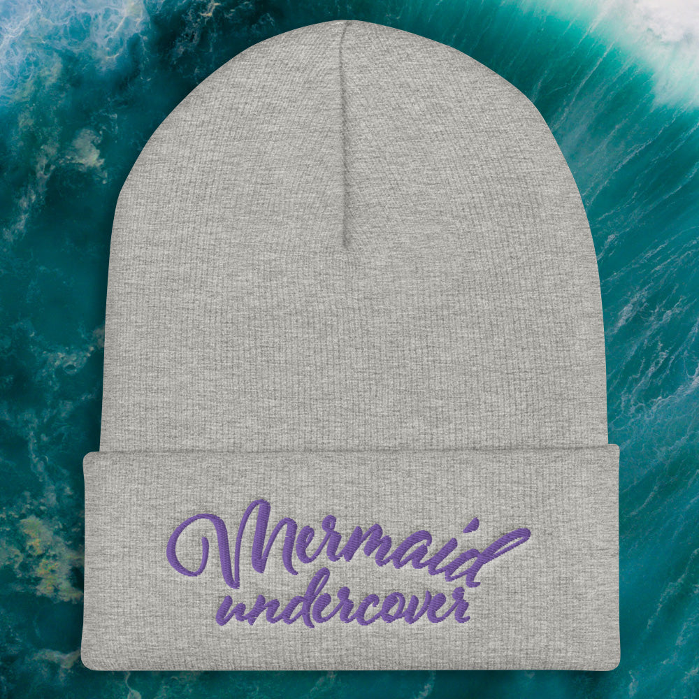 Mermaid Undercover Embroidered Beanie - Cape Cali