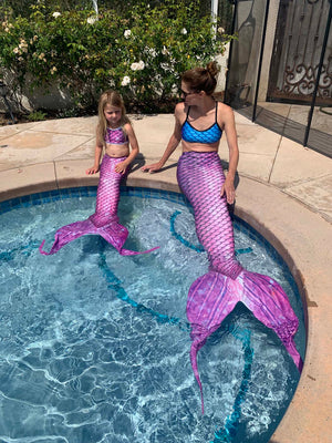 Kids Mermaid LunaTail by Cape Cali - Pink Gem